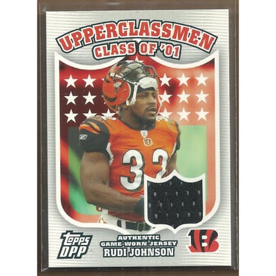 2007 Topps Draft Picks And Prospects Upperclassmen Jersey #RJ Rudi Johnson B