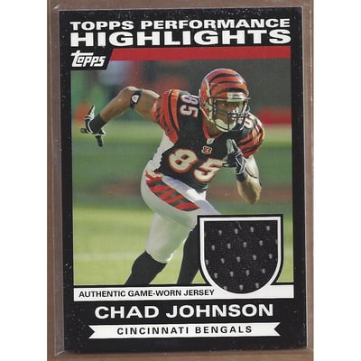 2007 Topps Performance Highlights Relics #THRCJ Chad Johnson B
