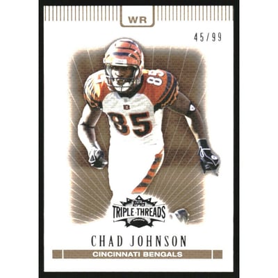 2007 Topps Triple Threads Gold #54 Chad Johnson
