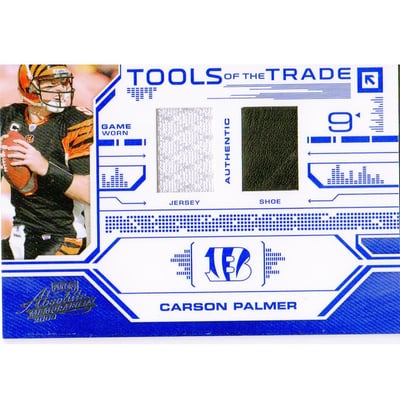 2008 Absolute Memorabilia Tools of the Trade Double Material Blue #TOTT3 Carson Palmer