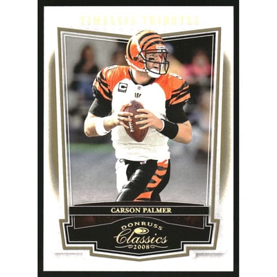 2008 Donruss Classics Timeless Tributes Gold #19 Carson Palmer