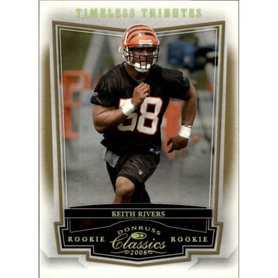 2008 Donruss Classics Timeless Tributes Gold #218 Keith Rivers