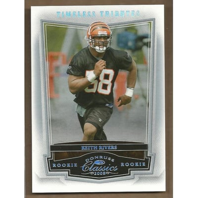 2008 Donruss Classics Timeless Tributes Silver #218 Keith Rivers