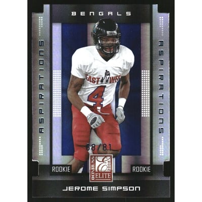 2008 Donruss Elite Aspirations #163 Jerome Simpson/81