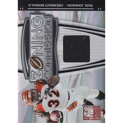 2008 Donruss Elite Zoning Commission Jerseys #11 Rudi Johnson