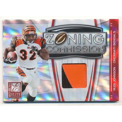2008 Donruss Elite Zoning Commission Jerseys Prime #11 Rudi Johnson
