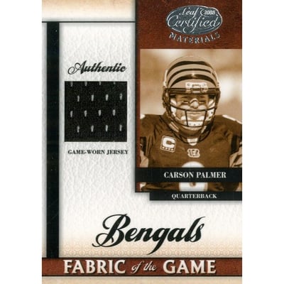 2008 Leaf Certified Materials Fabric of the Game #94 Carson Palmer
