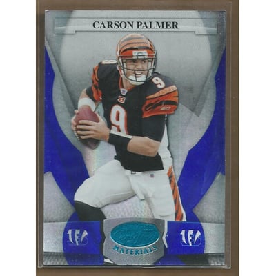 2008 Leaf Certified Materials Mirror Blue #25 Carson Palmer