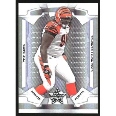 2008 Leaf Rookies and Stars Longevity Parallel Silver Holofoil #166 Pat Sims