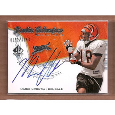 2008 SP Authentic #210 Mario Urrutia AU RC
