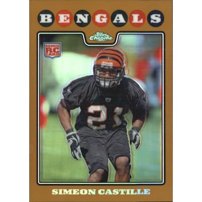 2008 Topps Chrome Gold Refractors #TC269 Simeon Castille