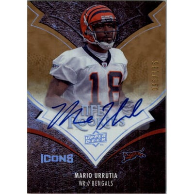 2008 Upper Deck Icons Rookie Autographs Rainbow #168 Mario Urrutia
