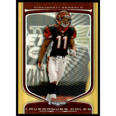 2009 Bowman Chrome Gold Refractors #87 Laveranues Coles