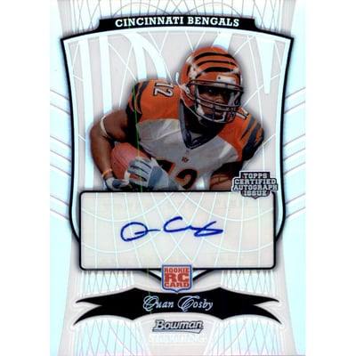 2009 Bowman Sterling Refractors #123 Quan Cosby AU