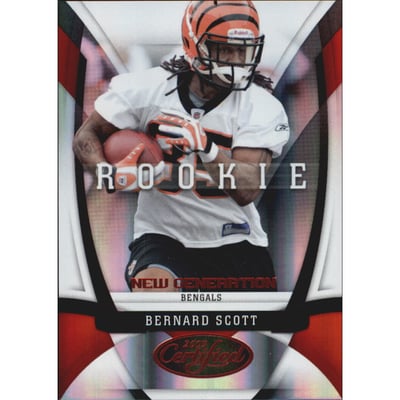 2009 Certified Mirror Red #133 Bernard Scott