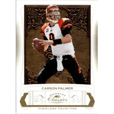 2009 Donruss Classics Timeless Tributes Gold #20 Carson Palmer