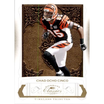 2009 Donruss Classics Timeless Tributes Gold #21 Chad Ochocinco