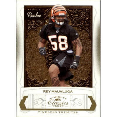 2009 Donruss Classics Timeless Tributes Gold #239 Rey Maualuga