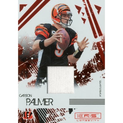 2009 Donruss Rookies and Stars Longevity Materials Ruby #20 Carson Palmer/299