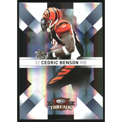 2009 Donruss Threads Platinum Holofoil #21 Cedric Benson