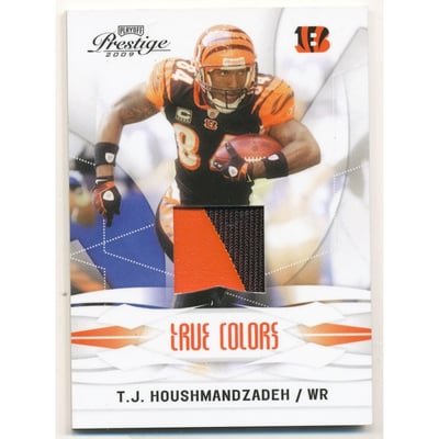 2009 Playoff Prestige True Colors Materials Primary Colors #5 T.J. Houshmandzadeh