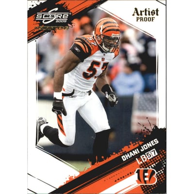 2009 Score Inscriptions Artist's Proof #60 Dhani Jones