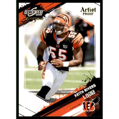 2009 Score Inscriptions Artist's Proof #62 Keith Rivers