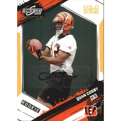 2009 Score Inscriptions Autographs Gold Zone #384 Quan Cosby/50