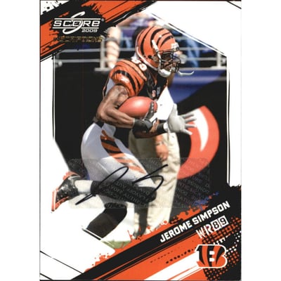 2009 Score Inscriptions Autographs #61 Jerome Simpson/299
