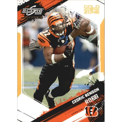 2009 Score Inscriptions Gold Zone #58 Cedric Benson