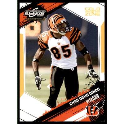 2009 Score Inscriptions Gold Zone #59 Chad Ochocinco