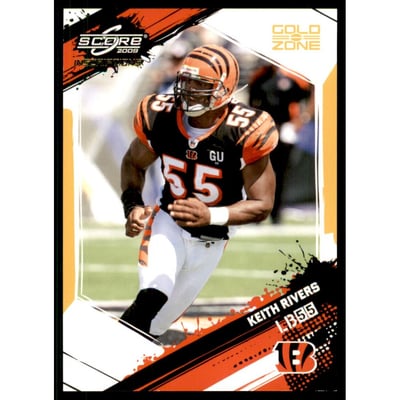 2009 Score Inscriptions Gold Zone #62 Keith Rivers