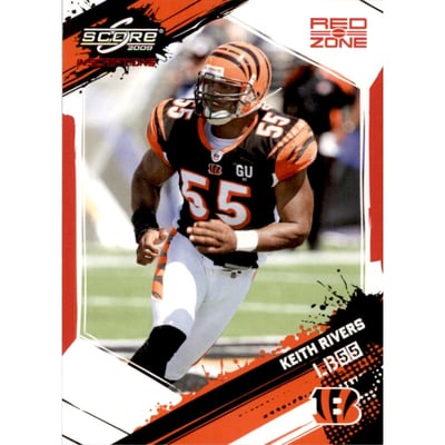 2009 Score Inscriptions Red Zone #62 Keith Rivers