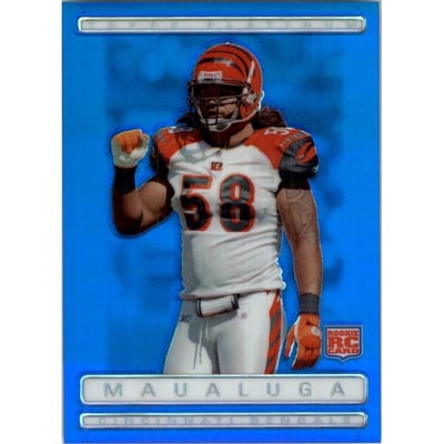 2009 Topps Platinum Rookie Blue Refractors #164 Rey Maualuga