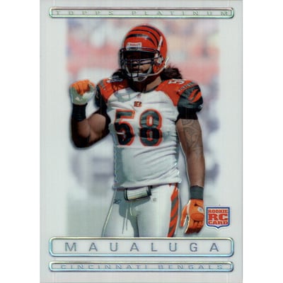 2009 Topps Platinum Rookie White Refractors #164 Rey Maualuga