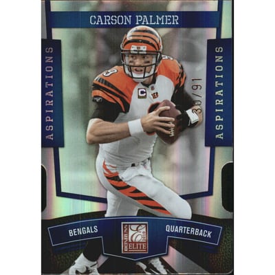 2010 Donruss Elite Aspirations #19 Carson Palmer/91