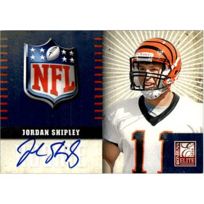 2010 Donruss Elite Rookie NFL Shield Autographs #22 Jordan Shipley
