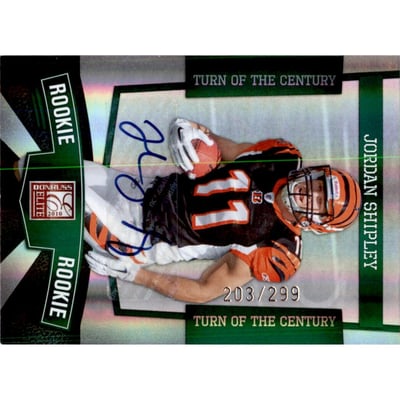 2010 Donruss Elite Turn of the Century Autographs #192 Jordan Shipley/299