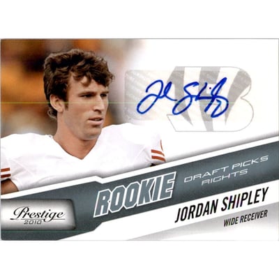 2010 Prestige Draft Picks Rights Autographs #264 Jordan Shipley/399