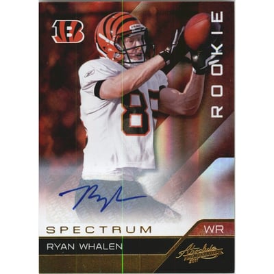 2011 Absolute Memorabilia Spectrum Gold Autographs #113 Ryan Whalen/299