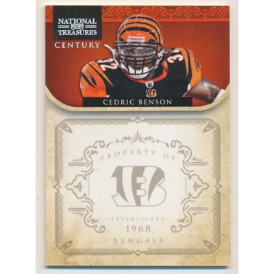 2011 Playoff National Treasures Century Silver #30 Cedric Benson