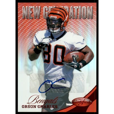 2012 Certified Mirror Red Signatures #298 Orson Charles/350