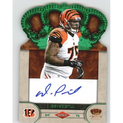 2012 Crown Royale Rookie Signatures Green #29 Devon Still/49