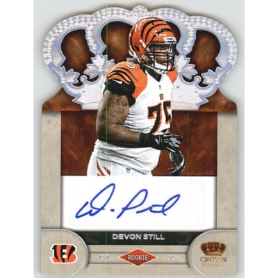 2012 Crown Royale Rookie Signatures Silver Holofoil #29 Devon Still/149