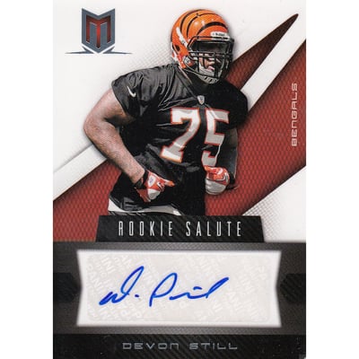 2012 Momentum Rookie Salute Signatures #29 Devon Still/99