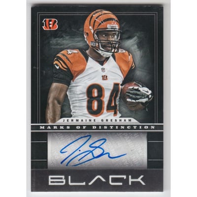 2012 Panini Black Marks of Distinction #46 Jermaine Gresham/84