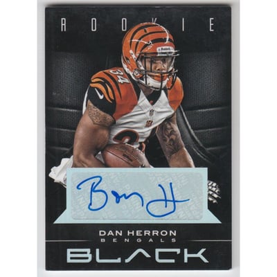 2012 Panini Black Rookie Signatures #123 Dan Herron/199