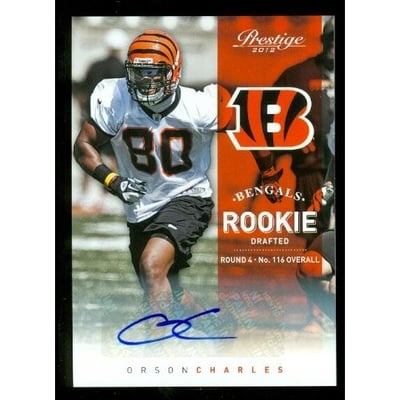 2012 Prestige Rookie Autographs #265 Orson Charles/840