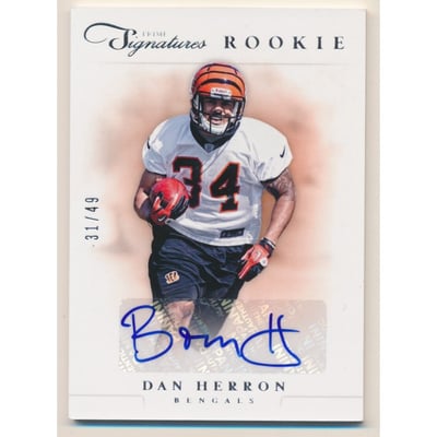 2012 Prime Signatures Autographs Silver #184 Dan Herron/49