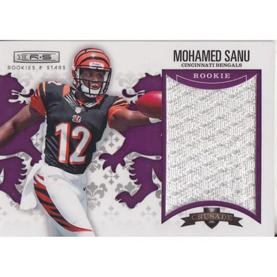 2012 Rookies and Stars Rookie Crusade Materials Purple #6 Mohamed Sanu
